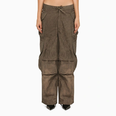 Entire Studios Gocar Cotton Poplin Cargo Pants In Brown