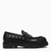 Bottega Veneta Haddock Intrecciato Leather Loafers In Black