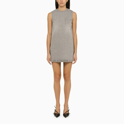 grey denim mini dress Banana Republic Women's Denim Mini Dress Medium Gray Wash Size XS