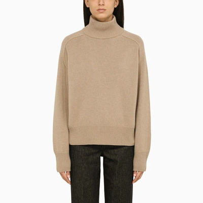 Canada Goose Baysville Turtleneck Wool Jumper In Beige