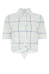 Burberry Women's Embroidered Poplin Shirt In Printed