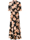 GANNI Geroux floral print wrap dress,F190712175713