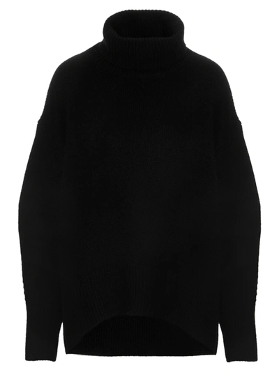 Arch4 Simone Oversized Cashmere Turtleneck Jumper In Black