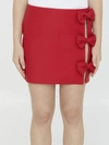Valentino Crepe Couture Mini Skirt Woman Red 44