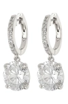 Kate Spade Bright Ideas Drop Earrings In Clear/ Silver