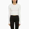 Wardrobe.nyc Off-white Hailey Bieber Edition Long Sleeve T-shirt In White