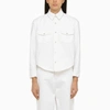 Wardrobe.nyc White Denim Jacket In White