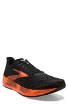 Brooks Men's Hyperion Tempo Road-running Shoes - Medium/d Width In Black/flame/grey