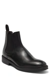 To Boot New York Weaver Leather Chelsea Boot In Crust Black