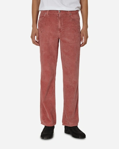 Our Legacy Straight-leg Cotton-corduroy Trousers In Pink