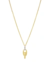 MARCO BICEGO LUCIA GOLD 0.20 CT. TW. DIAMOND LINK LONG PENDANT NECKLACE