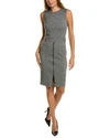 Max Mara Ginnata Wool Dress In Grey
