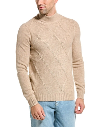 Malo Half-neck Wool & Cashmere-blend Sweater In Beige