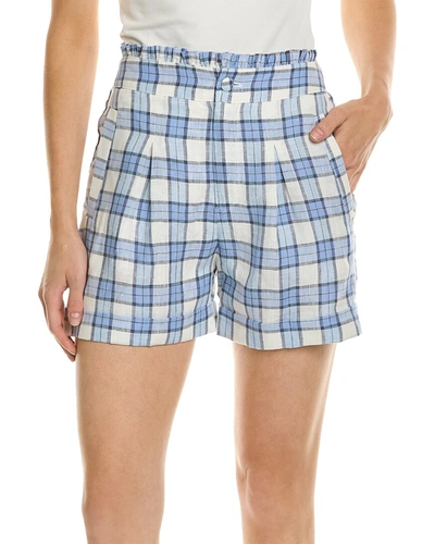 Fate Linen Casual Short In Blue