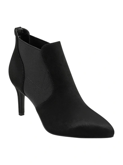 Bandolino Gallo Womens Faux Leather Dressy Booties In Black