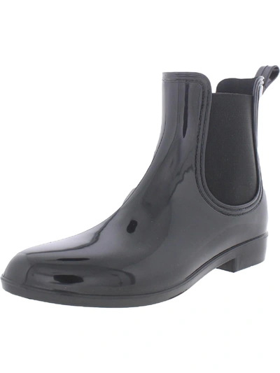 Inc Raelynn Womens Vinyl Ankle Rain Boots In Black