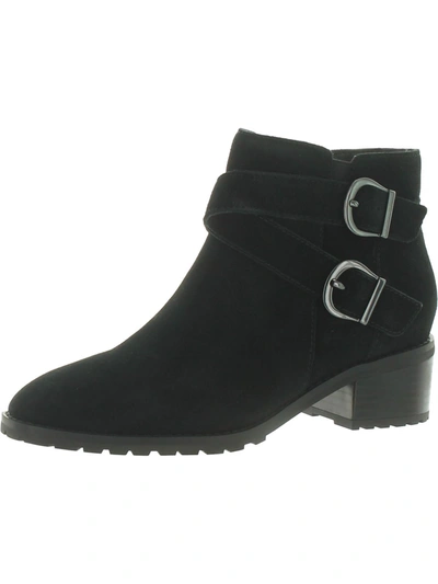 Aqua College Sela Womens Suede Waterproof Booties In Black