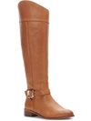 VINCE CAMUTO OVARLYM WOMENS LEATHER PULL ON KNEE-HIGH BOOTS