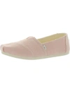 TOMS WOMENS TEXTURED CANVAS FLATS SHOES