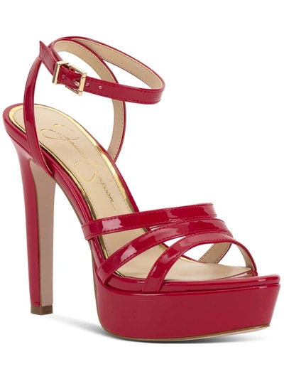Jessica Simpson Womens Dressy Lifestyle Heels In Red