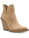 JESSICA SIMPSON LEESHI WOMENS SUEDE POINTED TOE ANKLE BOOTS