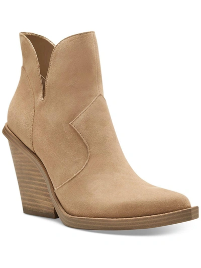 JESSICA SIMPSON LEESHI WOMENS SUEDE POINTED TOE ANKLE BOOTS