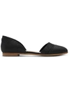 Toms Jutti Womens Suede Calf Hair D'orsay In Black