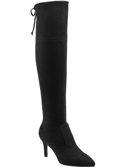 Bandolino Galyce Womens Faux Suede Tall Knee-high Boots In Black