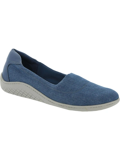 Easy Spirit Gift 2 Womens Solid Slip On Loafers In Blue