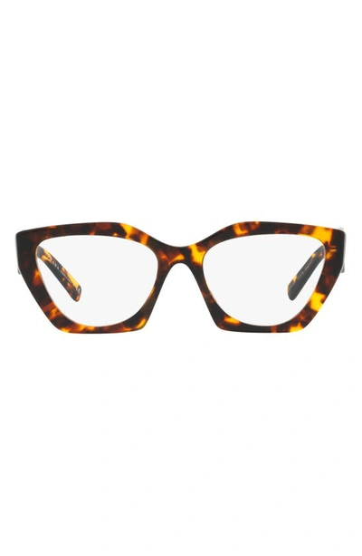 Prada 54mm Cat Eye Optical Glasses In Vau1o1