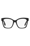 Burberry Sylvie 51mm Square Optical Glasses In Black