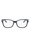 Tiffany & Co 54mm Rectangular Optical Glasses In Black Blue