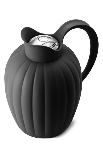 Georg Jensen Bernadotte Black Thermo Jug, 1 Liter