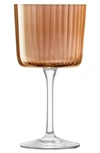 Lsa Gems Set Of 4 Wine Glasses In Amber/orange