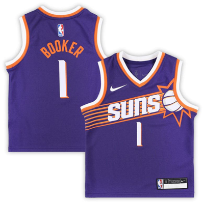 Nike Kids' Preschool  Devin Booker Purple Phoenix Suns Swingman Player Jersey