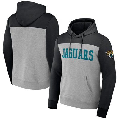 Nfl X Darius Rucker Collection By Fanatics Heather Gray Jacksonville Jaguars Color Blocked Pullover