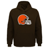 OUTERSTUFF YOUTH BROWN CLEVELAND BROWNS TEAM LOGO PULLOVER HOODIE