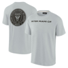 Fanatics Signature Gray Inter Miami Cf Oversized Logo T-shirt In Gray