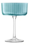 Lsa Gems Set Of 4 Champagne/cocktail Glasses In Blue