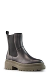 Cougar Swinton Waterproof Leather Boot In Black/ Dark Olive