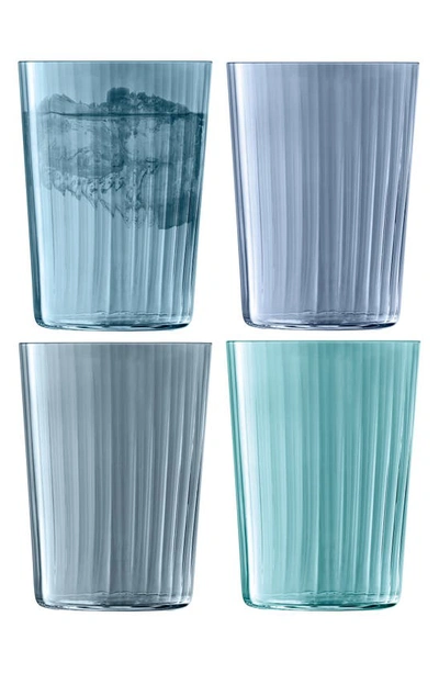 Lsa Set Of 4 Gems Tumblers In Blue