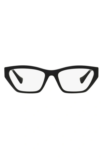 Versace 51mm Irregular Optical Glasses In Black