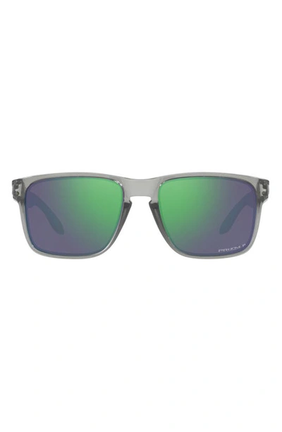Oakley Logo Sunglasses In Grey Metal
