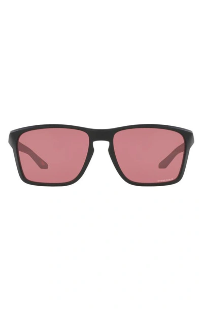 Oakley Sylas 60mm Prizm™ Rectangular Sunglasses In Matte Black