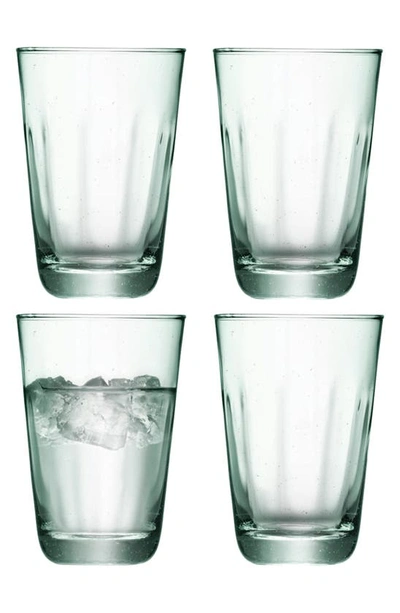 Lsa Mia Set Of 4 Recycled Glass Highball Glasses In Clear