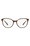 Dolce & Gabbana 52mm Butterfly Optical Glasses In Havana