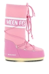 Moon Boot Icon Logo-print Lace-up Boots In Pink