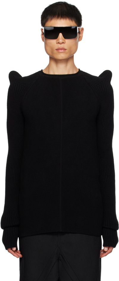 Rick Owens Black Tec Pull Sweater