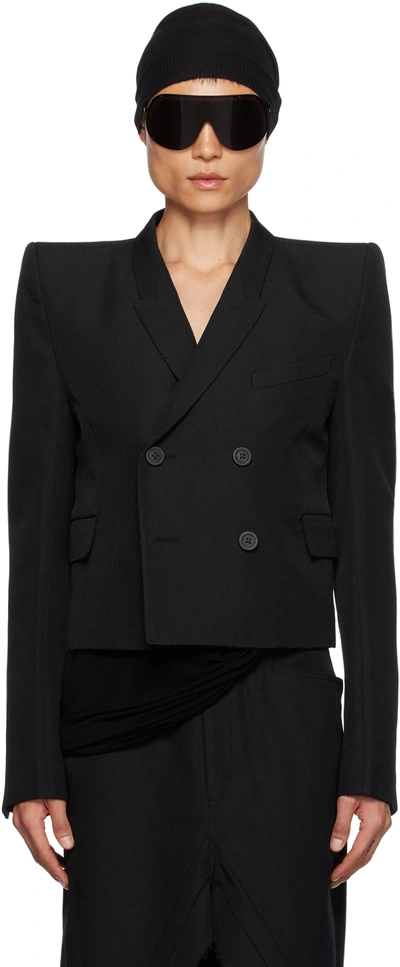 Rick Owens Black Jmf Neue Blazer In 09 Black