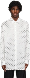Marni Polka-dot Cotton Shirt In Jqw01 Lily White